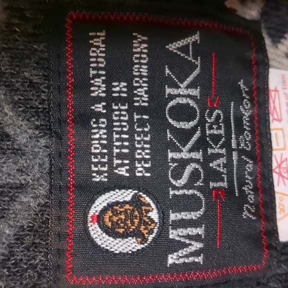 MUSKOKA LAKES* Snowflake hooded Teddy sweater button down jacket long sleeve - Picture 9 of 12